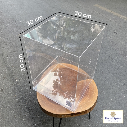 Hộp Đựng Hoa Mica Trong Suốt 30 x 30 x 30 - KCK