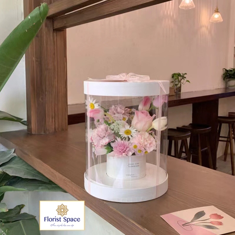 Hộp Trụ Tròn Acrylic MNK-GSO