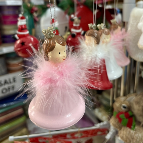 Dây Treo Giáng Sinh Thiên Thần & Chuông - 8cm x 6cm - MC