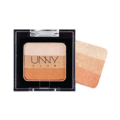 Hộp phấn mắt nhũ 3 màu UNNY CLUB TRIPLE SHADOW