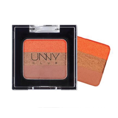 Hộp phấn mắt nhũ 3 màu UNNY CLUB TRIPLE SHADOW