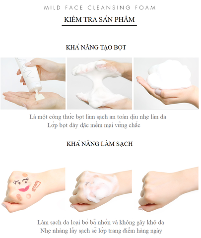 Sửa rửa mặt Unny Club Mild Cleansing Foam