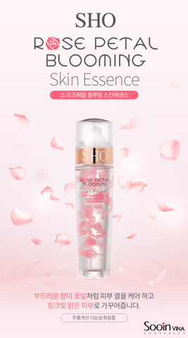 Tinh chất dưỡng da hoa hồng SHO ROSE PETAL BLOOMING SKIN ESSENCE