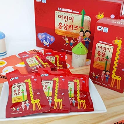 SAMSUNG BIOPHARM RED GINSENG KIDS GOLD - Nước uống Hồng sâm trẻ em