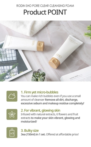Sữa rửa mặt SHO Pore Clear Cleansing Foam