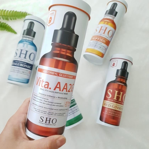 Mặt nạ dưỡng sáng da SHO REAL VITA. AA2G AMPOULE MASK