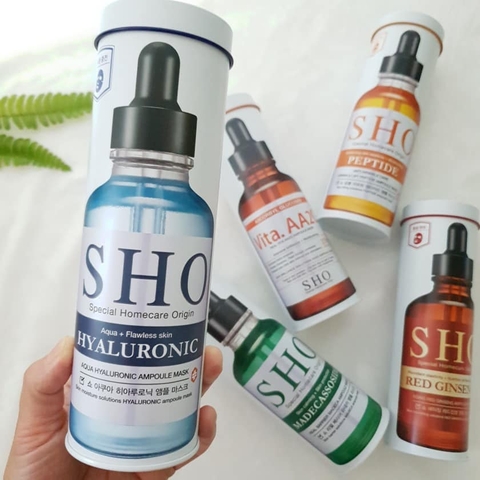 Mặt nạ cấp ẩm SHO AQUA HYALURONIC AMPOULE MASK