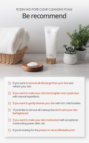 Sữa rửa mặt SHO Pore Clear Cleansing Foam