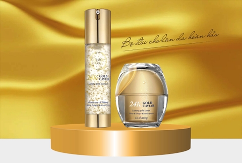 Elishacoy 24k Gold Caviar Essence - Tinh Chất Vàng 24k Kết Hợp Với Trứng Cá Hồi Đen