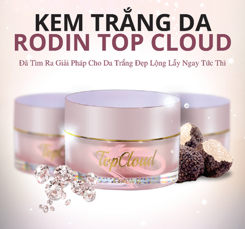 Kem nâng tone dưỡng trắng hương hoa RODIN TOPCLOUD TONE-UP CREAM