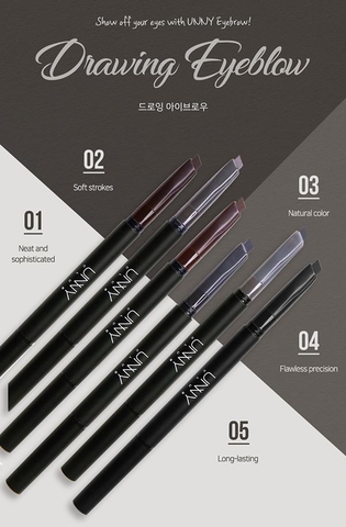 Chì Kẻ Chân Mày Bền Màu Tự Nhiên UNNY CLUB DRAWING EYEBROW