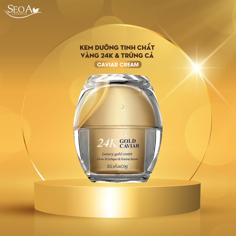 Kem Vàng 24K Và Tinh Chất Trứng Cá Hồi Đen