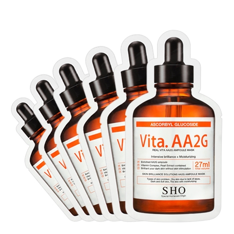Mặt nạ dưỡng sáng da SHO REAL VITA. AA2G AMPOULE MASK
