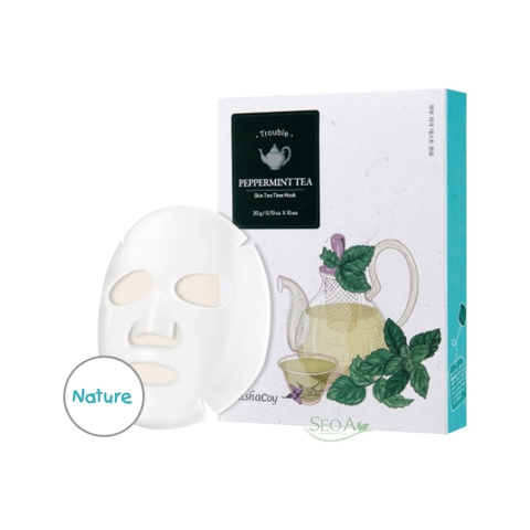 Elishacoy Skin Tea  Mask Peppermint tea  - Mặt nạ làm sáng da trẻ hóa làn da, cấp ẩm và nâng cơ.