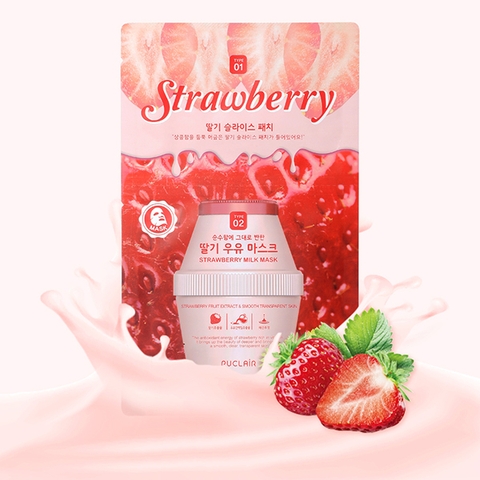 Mặt nạ 2 bước Sữa và trái cây PUCLAIR  2-TYPE MILK MASK