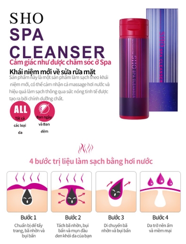 Sửa rửa mặt khô SHO SPA CLEANSER