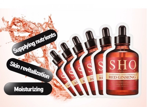 Mặt nạ tinh chất hồng sâm chống lão hóa SHO AGING RED GINSENG AMPOULE MASK