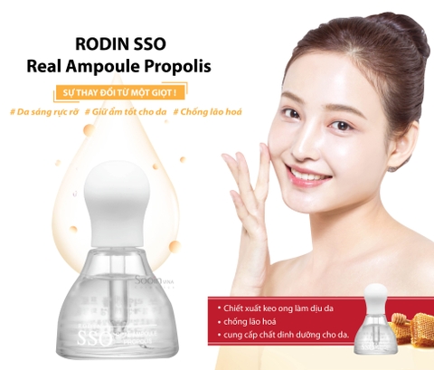 Ampoule phục hồi keo ong Rodin SSO Real Ampoule Propolis