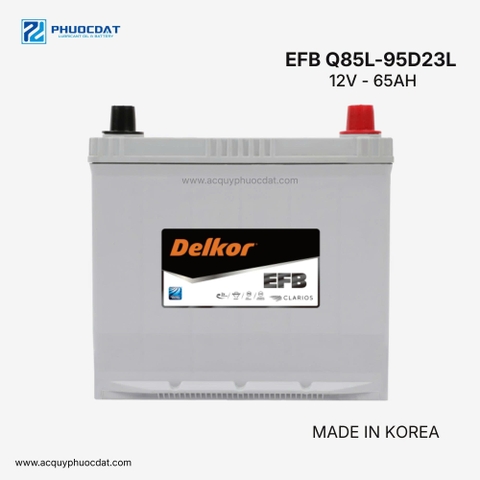 ẮC QUY DELKOR EFB Q-85L 95D23L 12V 65AH
