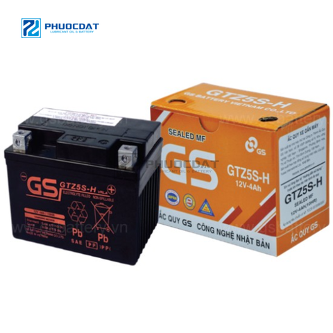 ẮC QUY XE MÁY GS GTZ5S-H 12V-4AH