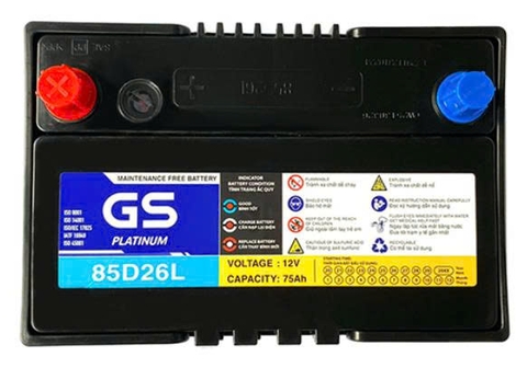Ắc quy GS MF 85D26L 12V 75Ah