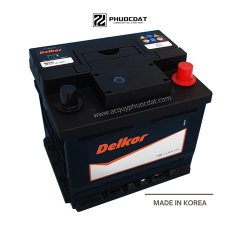 Ắc quy DELKOR 12V 45AH DIN 54533 Cọc chìm