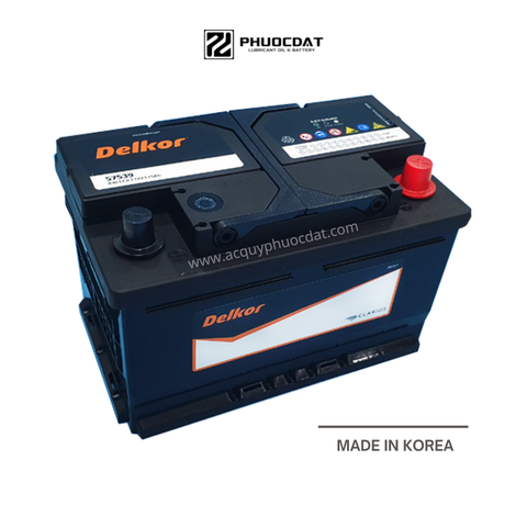 Ắc quy DELKOR 12V 75AH DIN 57539 Cọc chìm