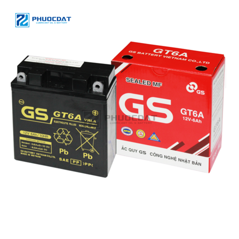 Ắc quy GS GT6A 12V 6AH cho xe máy