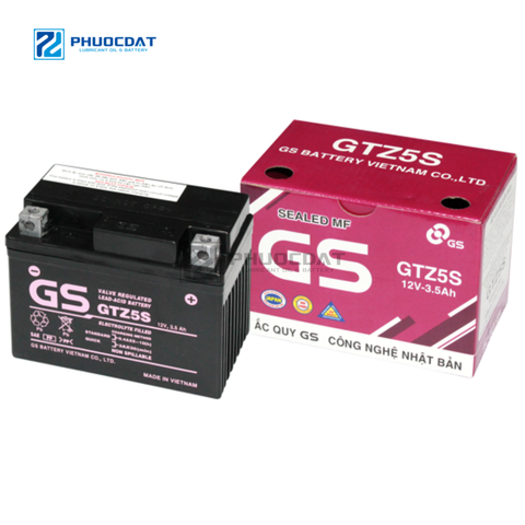 Ắc quy xe máy GS GTZ5S 12V 3.5AH