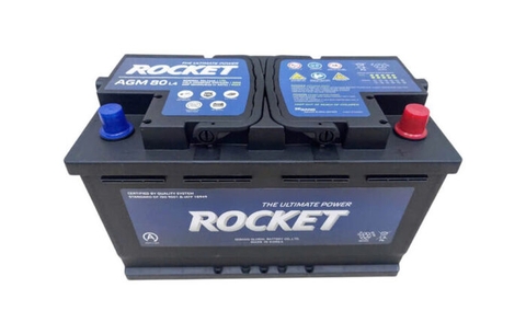 Ắc Quy Rocket AGM L4 12V 80Ah Công Nghệ AGM Cao Cấp