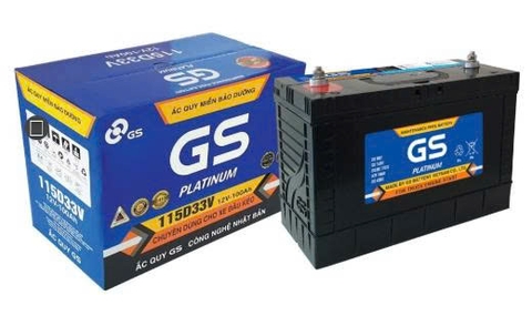 Ắc Quy GS MF 115D33V 12V 100AH cọc vít