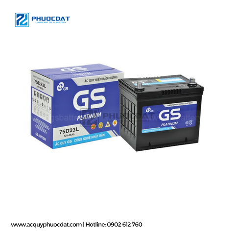 Ắc quy GS MF 75D23L 12V 65AH