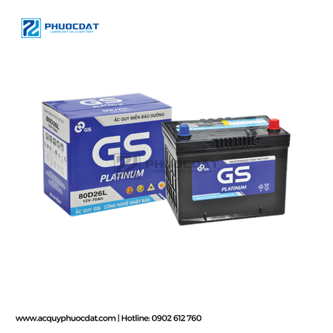 Ắc quy GS MF 80D26L 12V 70AH