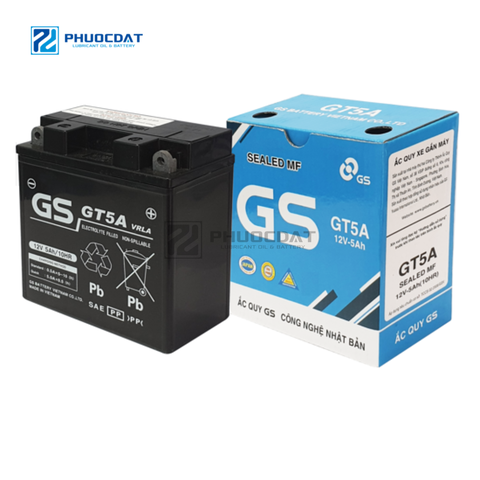 Ắc quy GS GT5A 12V 5AH xe máy