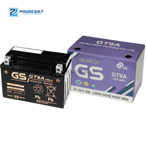 Ắc quy GS GT9A 12V 9AH cho xe máy