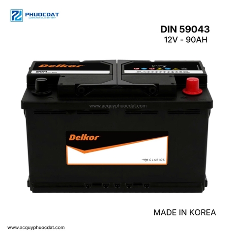 ẮC QUY DELKOR 59043 12V 90AH