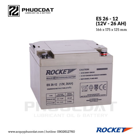Ắc quy Rocket ES 26 - 12