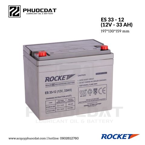 Ắc quy Rocket ES 33 - 12