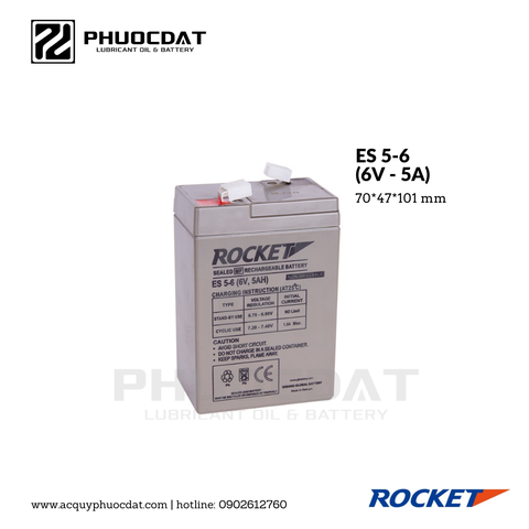 Ắc quy Rocket ES 5-6