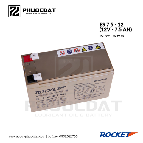 Ắc quy Rocket ES 7.5 - 12