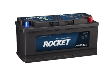 Ắc Quy Rocket AGM L6 12V 105Ah Công Nghệ AGM Cao Cấp
