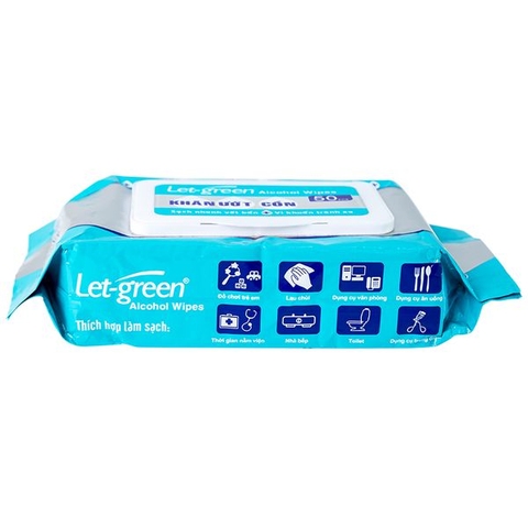 Khăn ướt cồn Letgreen 50 tờ