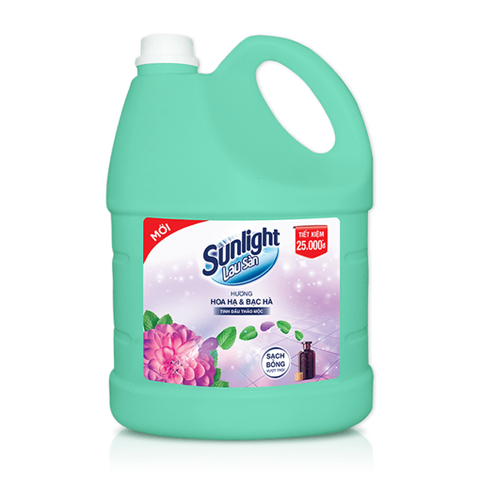 Nước lau sàn Sunlight Hoa Hạ Bạc Hà 3.6kg