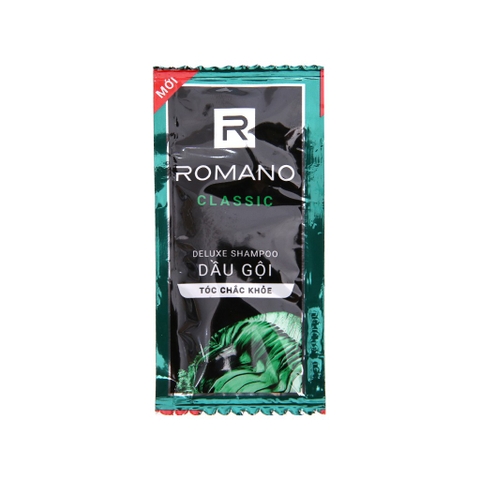 Dầu gội hương nước hoa Romano Classic tóc chắc khoẻ 5g x 14 gói