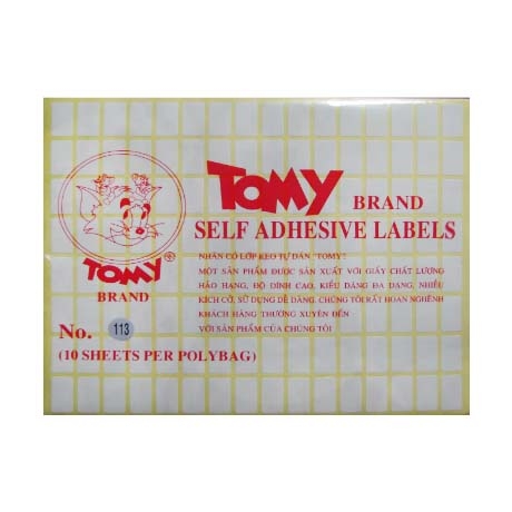 Decal A5 Tomy PC 110 - 111 - 112 - 113