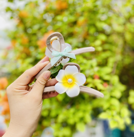 Kẹp Tóc Gấp T Hoa Sứ