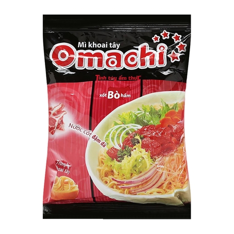 Mì Omachi Xốt Bò Hầm - 80g