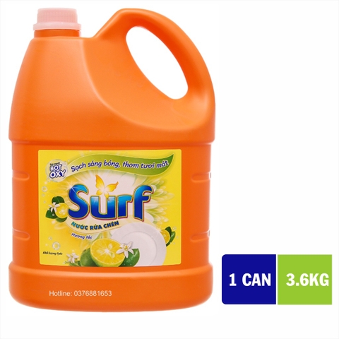 Nước Rửa Chén Surf Hương Tắc - 3.6kg