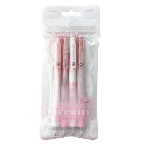 Set 4 Bút Gel Đen - Mura M8925 Eternity