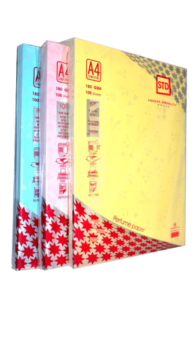 Bìa thơm A4 STD - 180gsm - vàng
